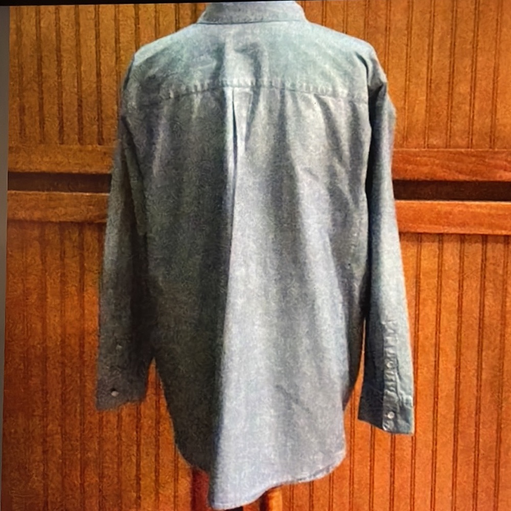 #046, J Jill Chambray long sleeve shirt - Picture 2 of 2